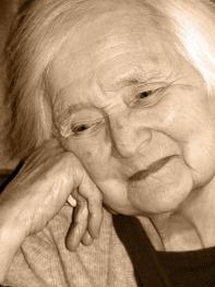 Woman leaning
